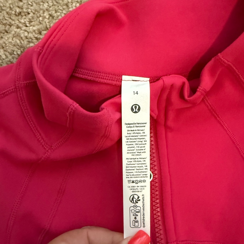 lululemon athletica Hot Pink relaxed define Jacket - Picture 3 of 5